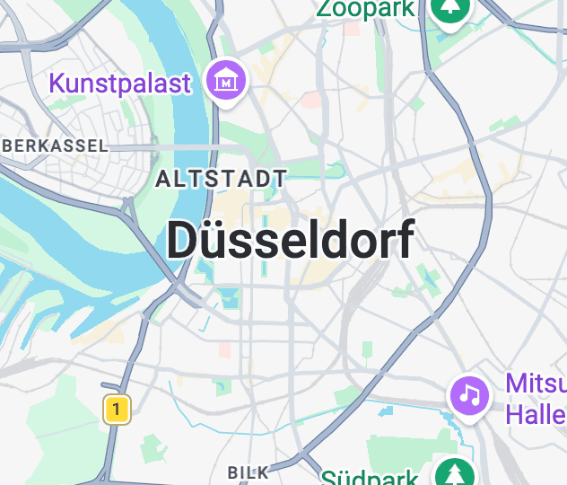 Düsseldorf Karte