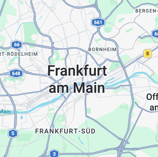 Frankfurt am Main Karte