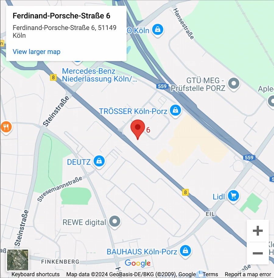 A screenshot of google maps